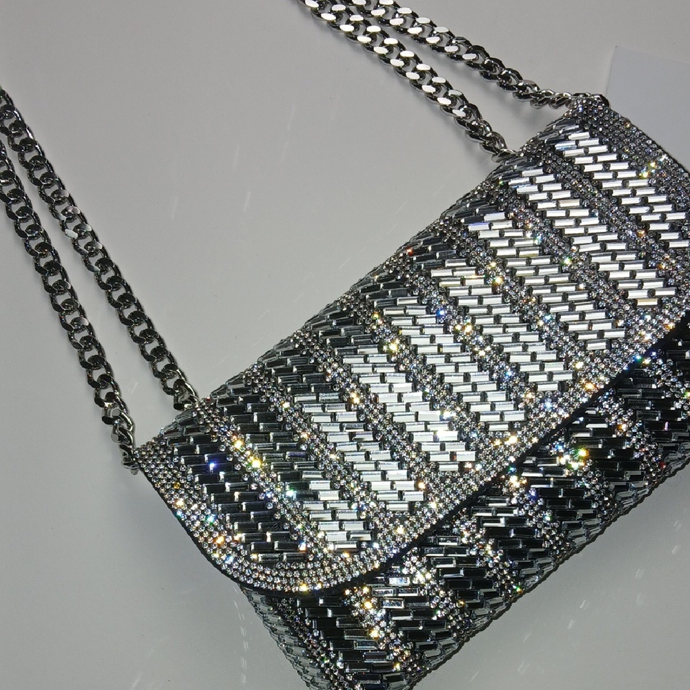 Silver Chain Shoulder Bag